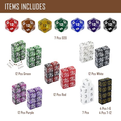 FIGURESLAB 130PCS MTG Keyword Counters Tokens MTG Life Counter Dice Set for Magic Card Accessories Compatible with MTG CCG Card Gaming Accessories - Image 5
