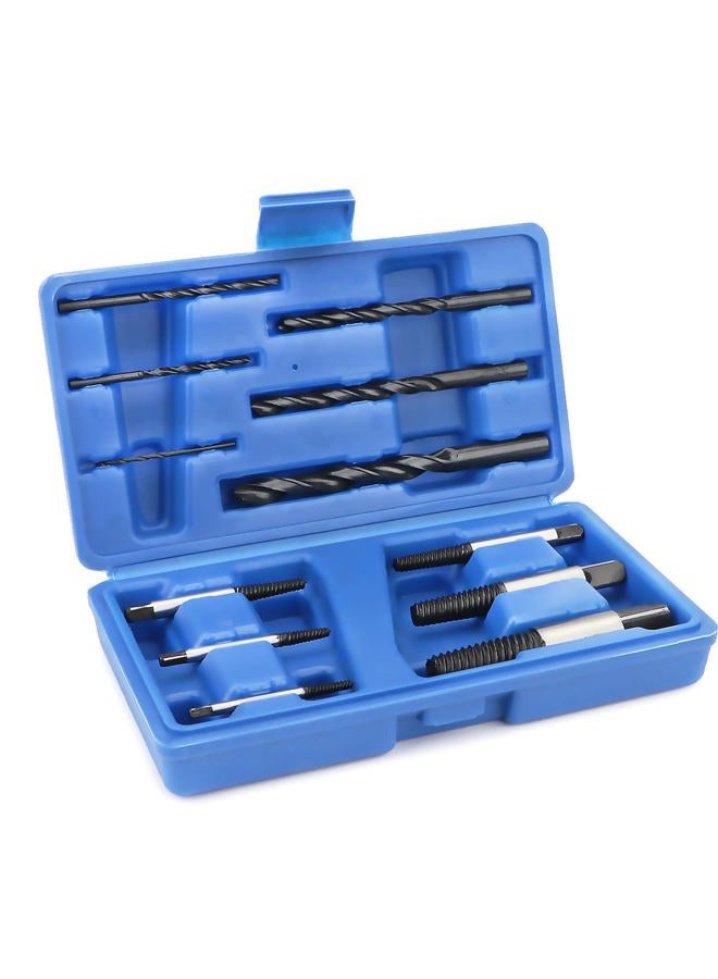 Rongon 12 Pcs High-Speed Steel Screw Extractor Set - Easy Out Bolt Extractor Kit - Drill Bit Set for Removing Stripped Screws & Broken Bolts - Image 1