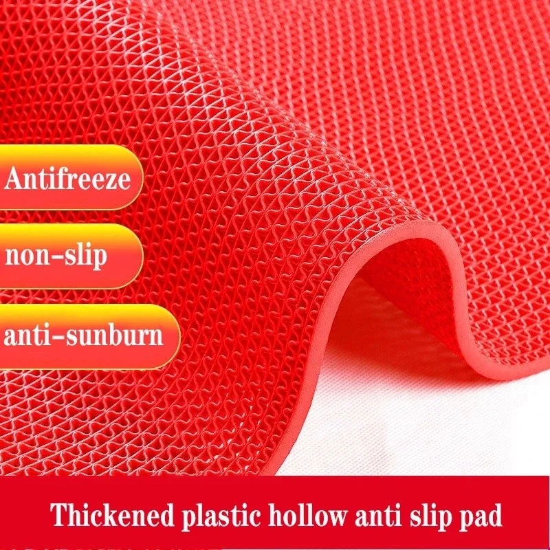 ستايل Bathroom Shower Pool New Honeycomb Mat Non-Slip PVC Mat / Red Width: 90 cm. x 1 Mt Petek1796