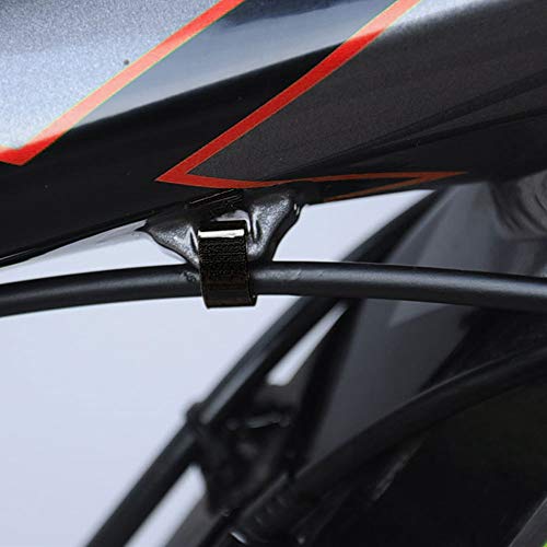 Saipe 20pcs Aluminum Alloy Bike Cable C-clips Brake Cable Housing Clip Bicycle Cable Hose Guide Clamps for Brake Derailleur Shift Cables - Image 4