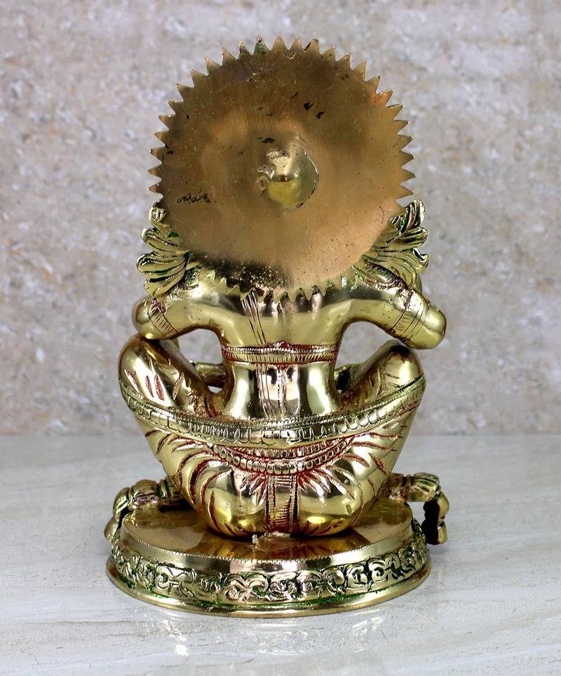ESPLANADE eSplanade Brass Aiyyappa Statue  Ayyappa Swamy  Aiyyappan Statue  Pooja Idols  Home Decor  975 Inches  - Image 4