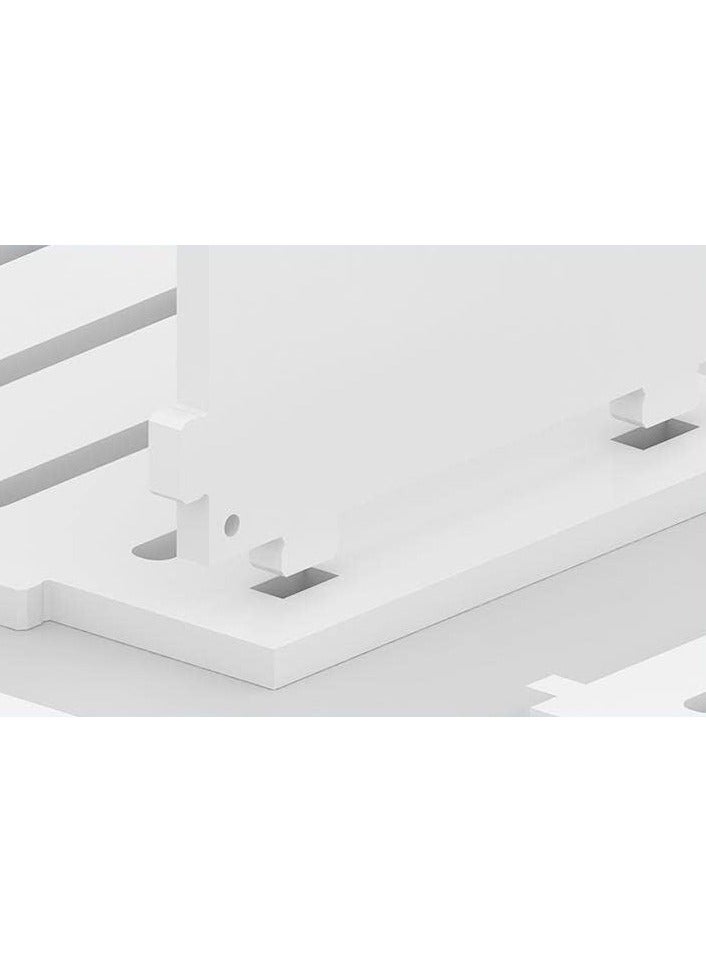 TPGP Coffee Corner || Coffee Table || Coffee Bar for living room, Kitchen, dining room and Office, Coffee machine stand with cabinet storage Size 58x27x150 cm (Made Of Foam plastic) (White And Wooden) - Image 5