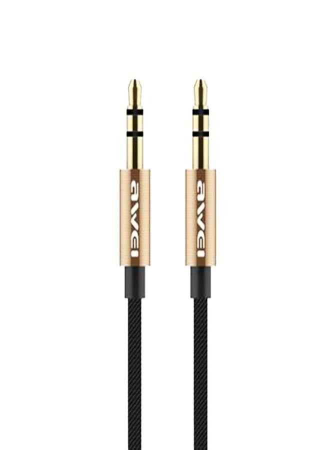 Awei AUX-001 1m Audio Aux Cable (Gold) - Image 1