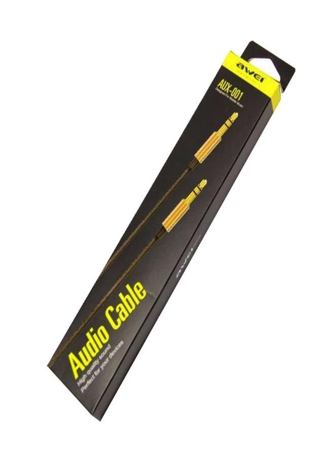 Awei AUX-001 1m Audio Aux Cable (Gold) - Image 3