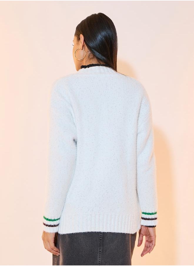 Styli - Textured Knit Pocket Front Cardigan - Image 1
