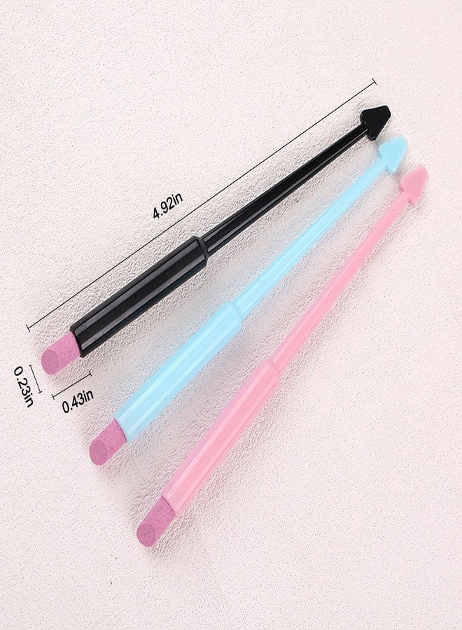 JERCLITY 6 Pieces Quartz Stone Nail File Cuticle Pusher Pen Peeling Dead Skin Cuticle Remover Pen Nail Buffer Pen for Nail Art - Image 2