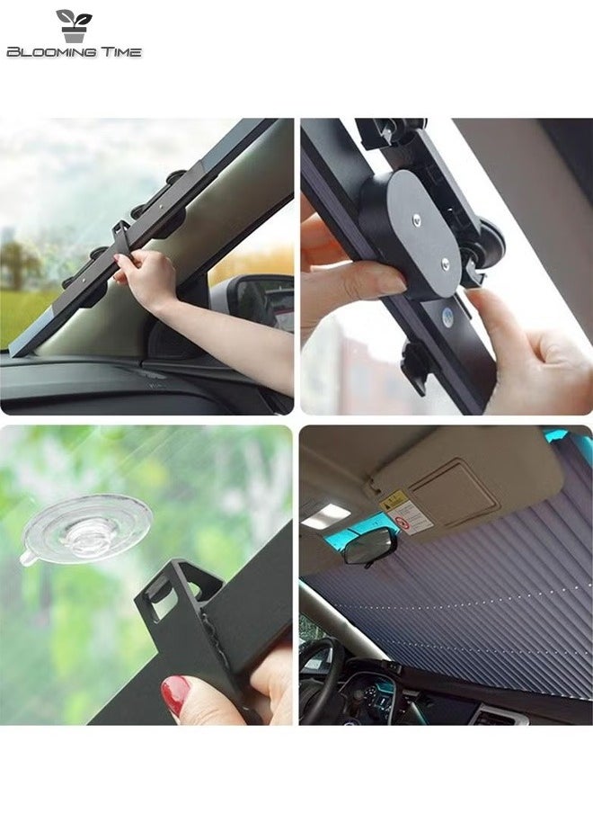 Foldable Sunshade Glass For Cars, Folding Storage Does Not Take Up Space, And It Can Be Opened As Soon As It Is Pulled