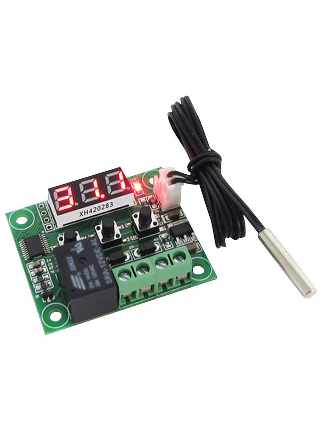W1209 Digital Temperature Controller Board Micro Electronic High Accuracy NTC Sensor Temp Control Thermostat Panel with Waterproof Sensor Probe