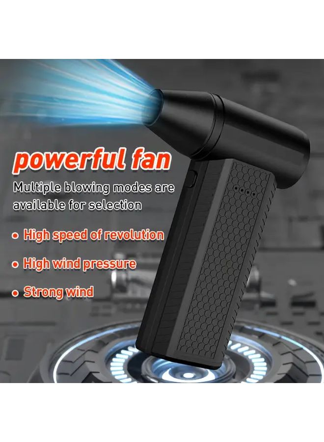 USB Rechargeable Portable Blower Powerful Wind Mini Fan For Travel Outdoor Cleaning - Image 1