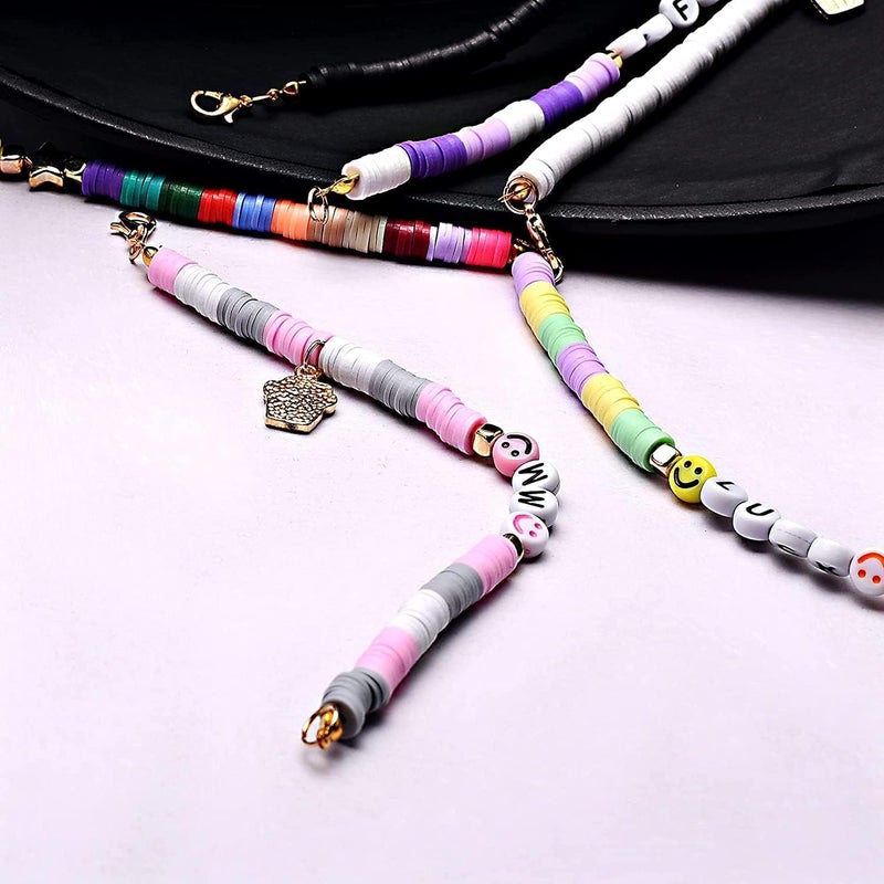 Luckam 4800 Pcs 6 mm Heishi Beads, Colorful Polymer Clay Flat Round Beads for DIY Jewelry Making, Suitable for Bracelets, Earrings & Necklaces, 24 Vibrant Colors - Image 4
