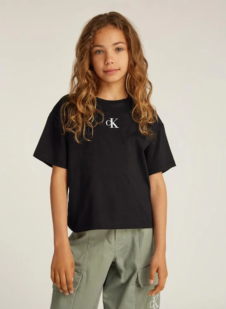 كالفن كلاين جينز Kids Logo Boxy T-Shirt