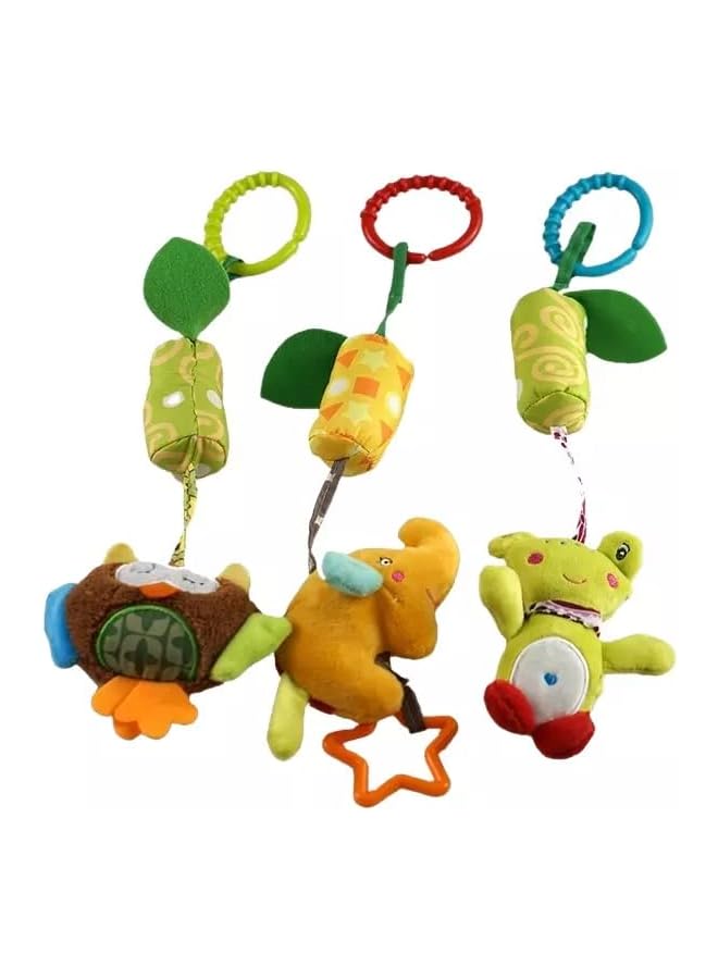 IAF Cradle Hanging, Car Seat Stroller Toys Plush Elephant Rattle Soft Toy - Image 1
