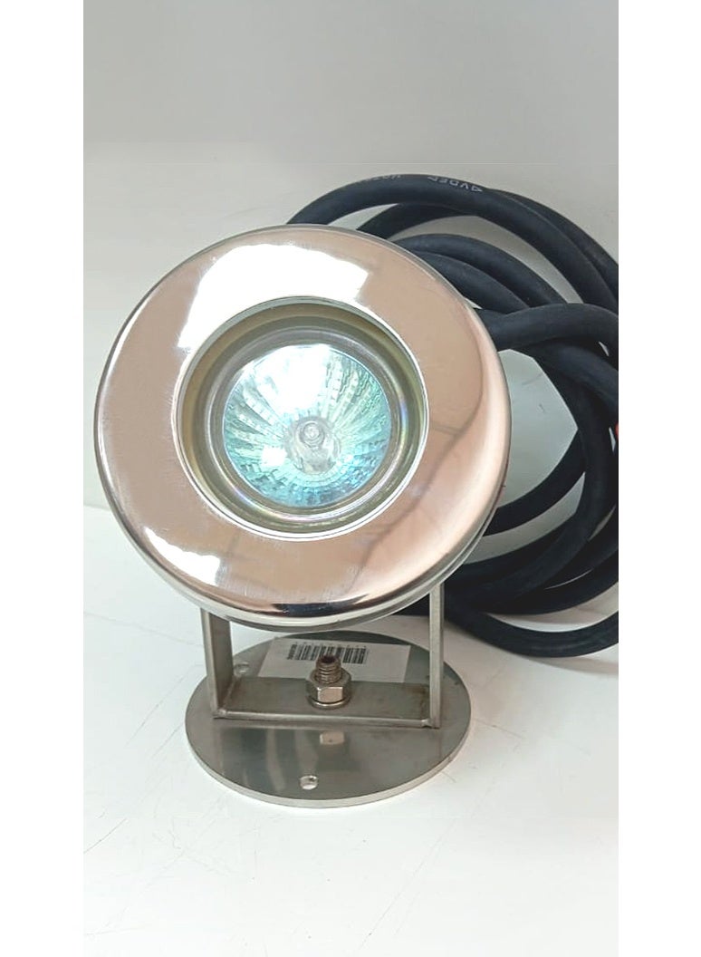 POOL MART Pool light mini halogen 50W-AC12V with face plate and Stand SS316 - Image 2
