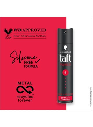 Taft Lacquer Black Hair Spray, 250 ml - view 4