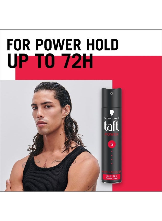 Schwarzkopf Taft Lacquer Black Hair Spray, 250 ml - Image 5