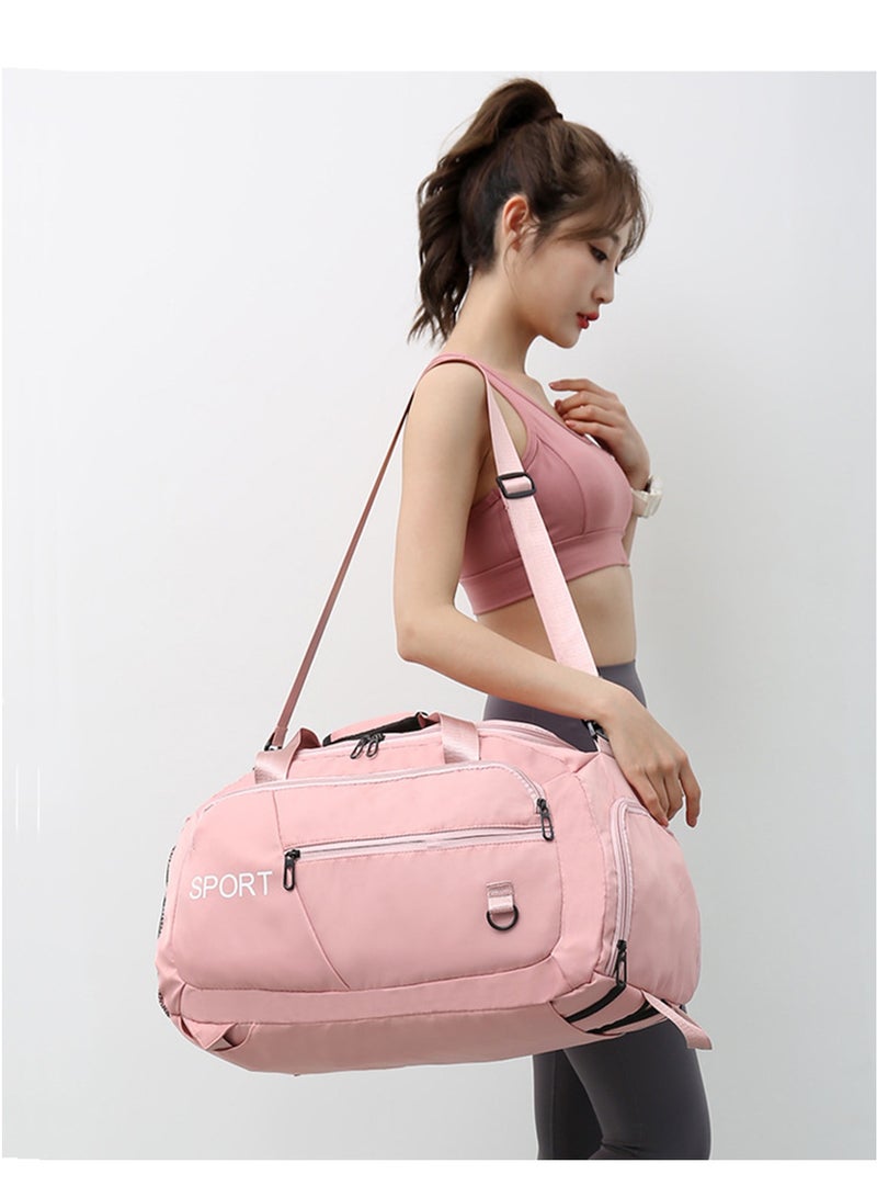 Sports Gym Bag, Large Capacity Carry-on Luggage with Shoes Compartment, Bag Weekender Overnight Travel Bag Swimming & Yoga Duffle Bag  - Image 2