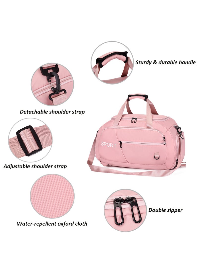 Sports Gym Bag, Large Capacity Carry-on Luggage with Shoes Compartment, Bag Weekender Overnight Travel Bag Swimming & Yoga Duffle Bag  - Image 5