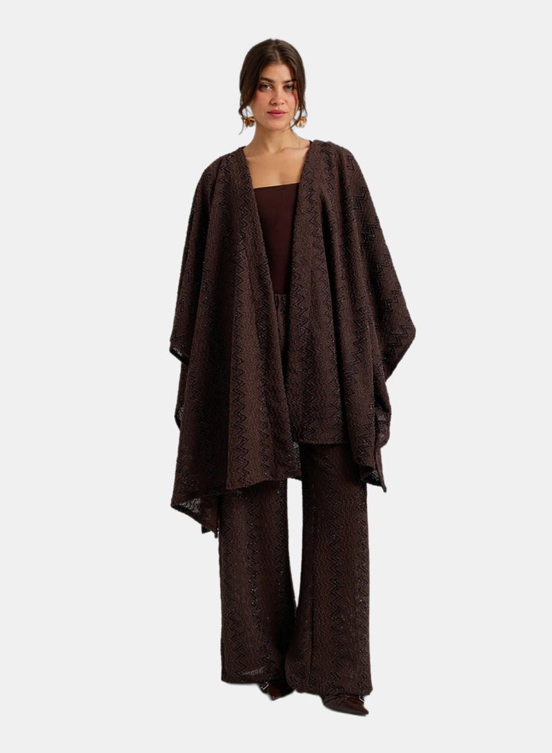 Carina Zigzag-Embroidered Kimono - Image 1