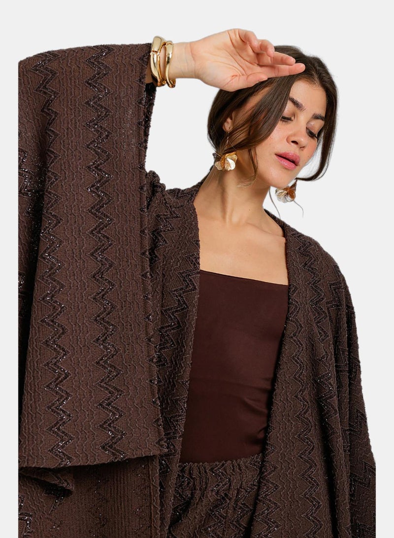 Carina Zigzag-Embroidered Kimono - Image 5