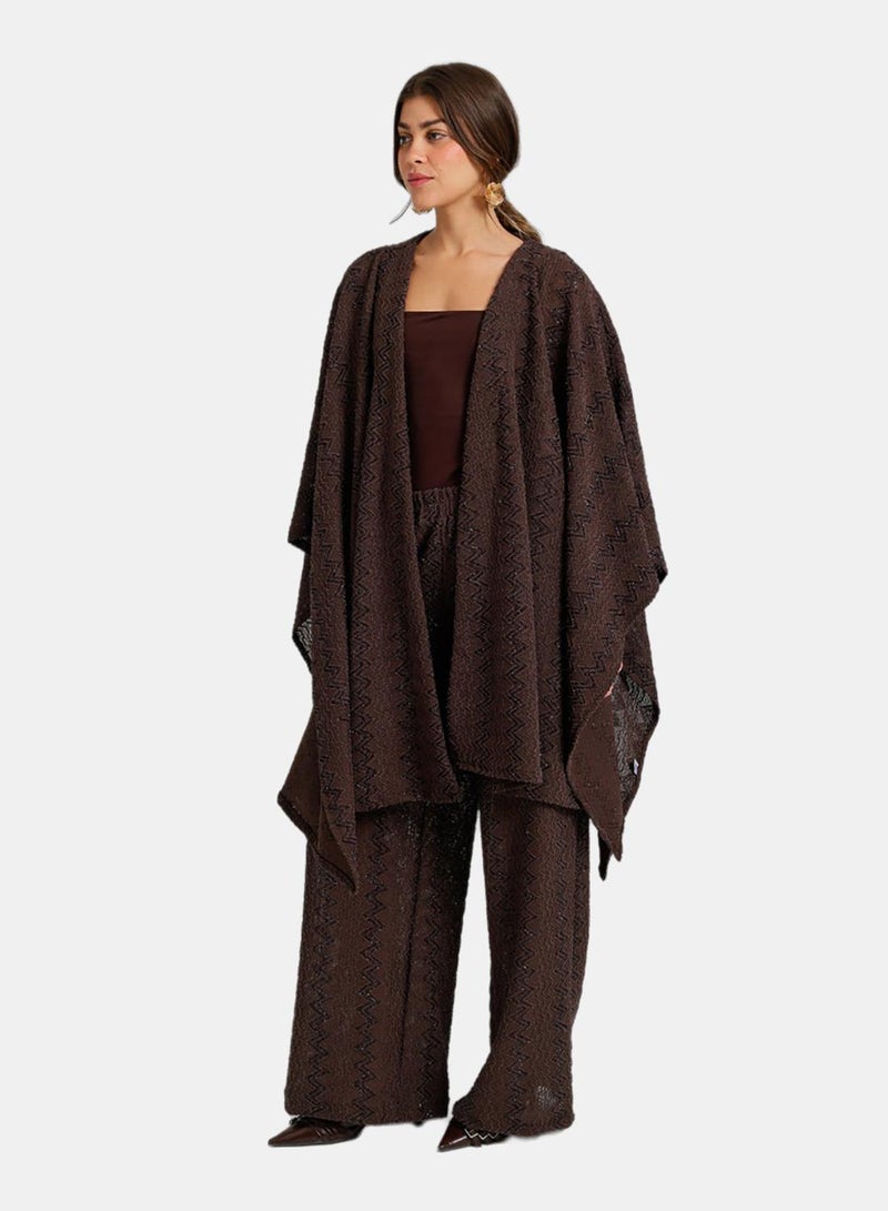 Carina Zigzag-Embroidered Kimono - Image 3