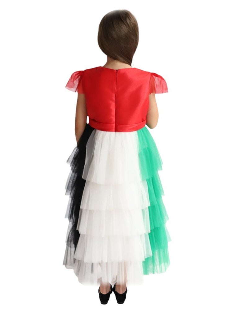 D'Daniela UAE Flag Tulle Gown - Image 3