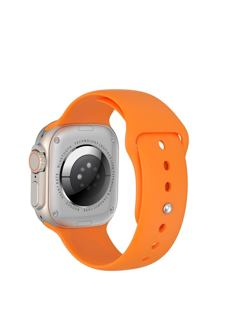 AROAQ W68 Plus Sport Fitness Smart Watch Orange with Wireless Charge - Image 4