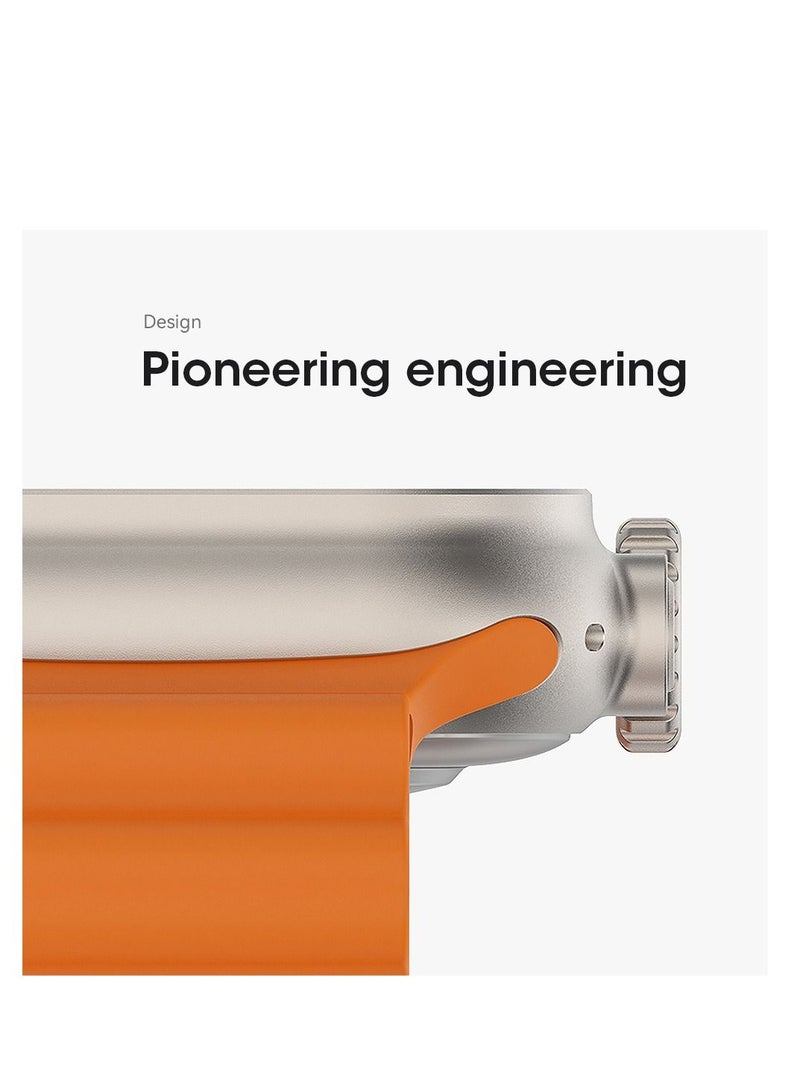 AROAQ W68 Plus Sport Fitness Smart Watch Orange with Wireless Charge - Image 5