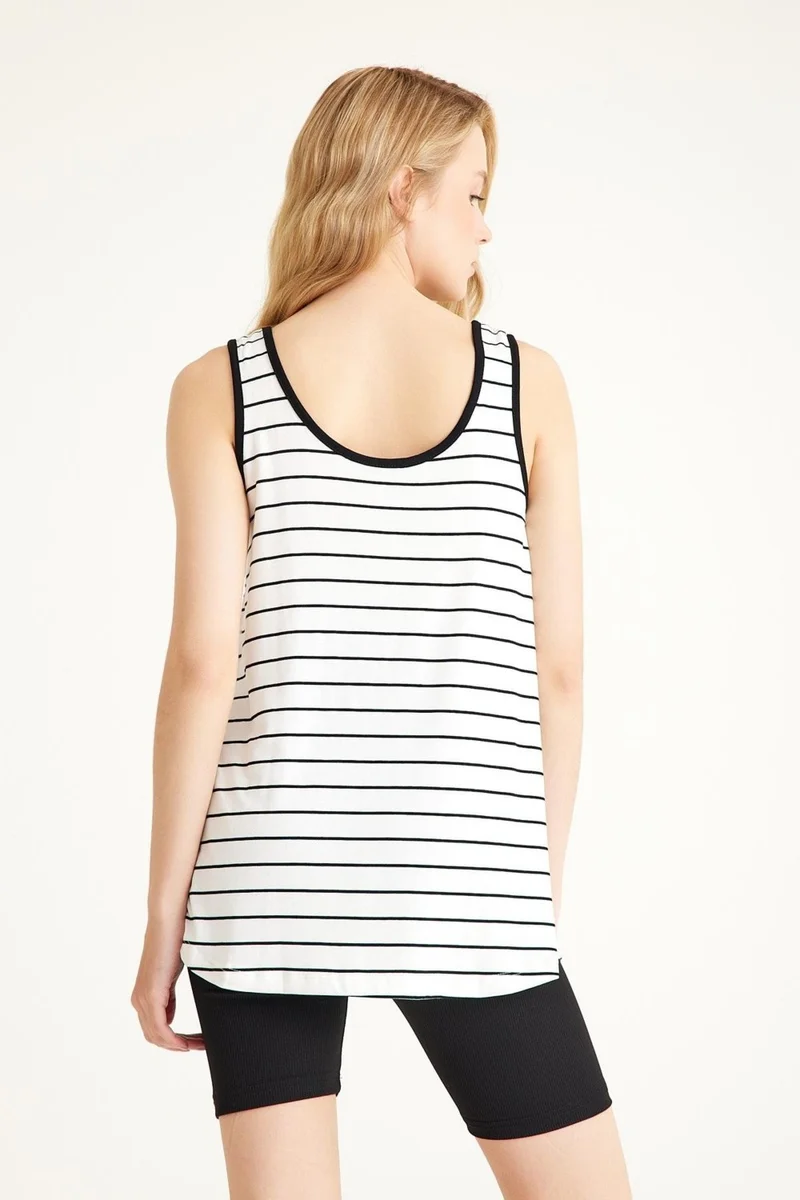 كوتن كونسيبت Thick Strap Basic Cotton Undershirt T-Shirt