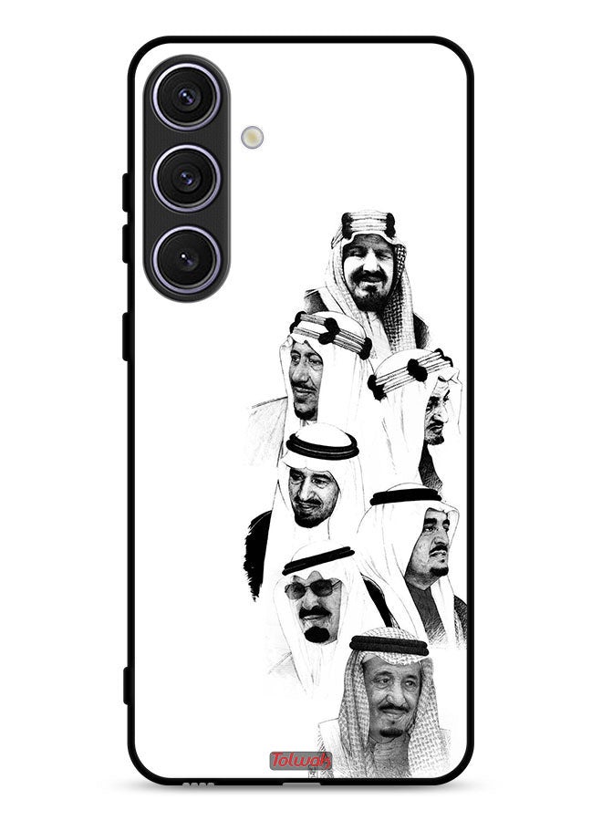 Tolwak Samsung Galaxy S24 5G Protective Case Cover Saudi Kings Art B_W - Image 1