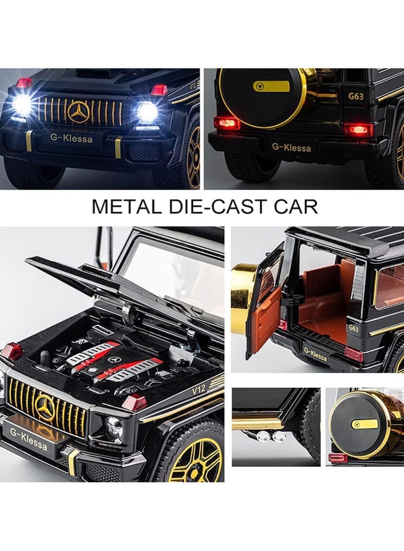 سيارة صب G-Klessa G63، نموذج سيارة سحب للخلف مصنوع من سبيكة مصبوبة مع ضوء وصوت - Image 4