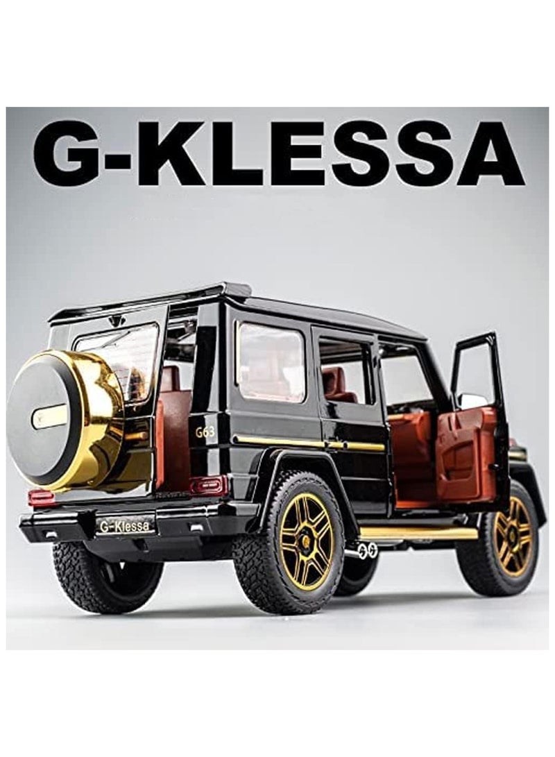 سيارة صب G-Klessa G63، نموذج سيارة سحب للخلف مصنوع من سبيكة مصبوبة مع ضوء وصوت - Image 1