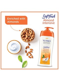 Yutika Softtouch Nourishing Body Lotion For Long Lasting Moisture And Soothing Skin For Men And Women (Almond 500Ml)  - Image 4