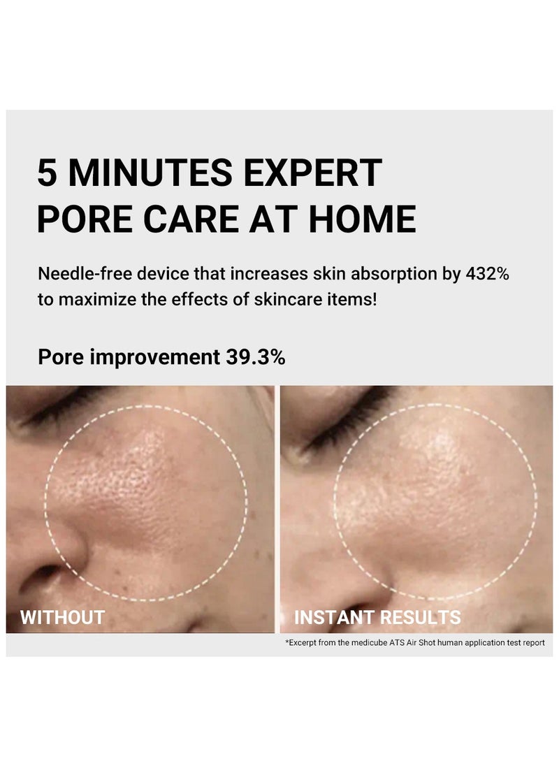 Medicube - Medicube Age-R ATS Air Shot - Microneedling Skin Care Device for Pore Tightening, Enhanced Absorption, and Smoother Skin Texture - Exfoliation and Skin Rejuvenation - Korean Skincare - Image 1