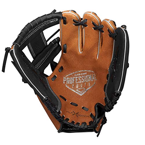 Easton | PROFESSIONAL YOUTH Baseball Glove | 10" | RHT | Carmel/Black | I Web | PY10BR - Image 2