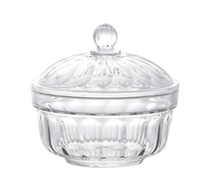 Mozacona Plastic Candy Dish Sugar Bowl Spice Jar Storage Pot with Lid