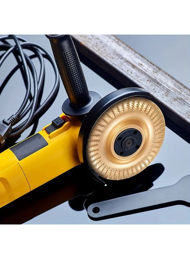 4 قطع مجموعة أقراص نحت الخشب للجلاخة الزاوية 4 1/2 ملحقات مع تجويف 5/8 بوصة - Image 5