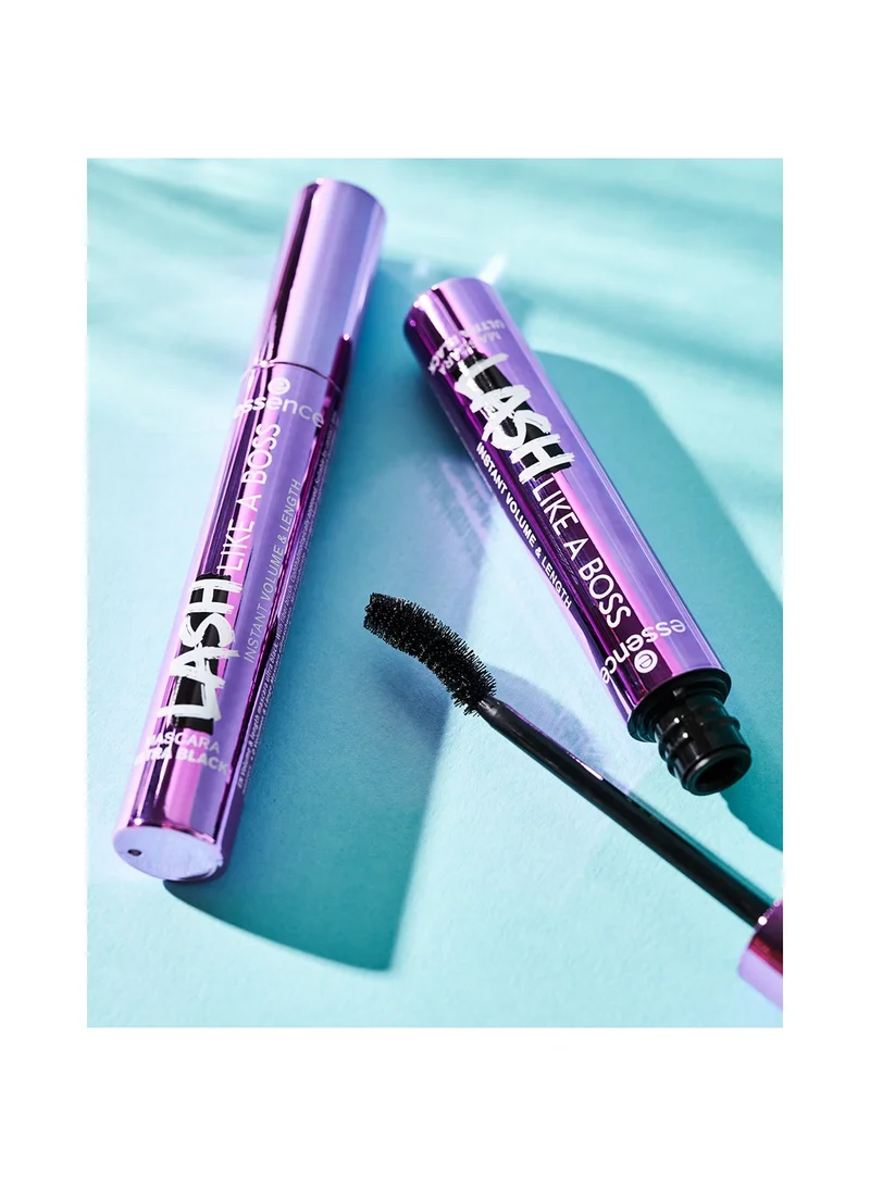 ايسنس ماسكارا essence LASH LIKE A BOSS فوليوم وطول فوري أسود فاحم