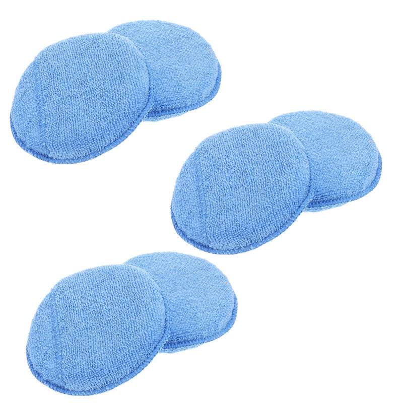 6 Pack Car Wax Applicator Pads Reusable Sponge Polishing Tools for Auto Detailing - Image 2
