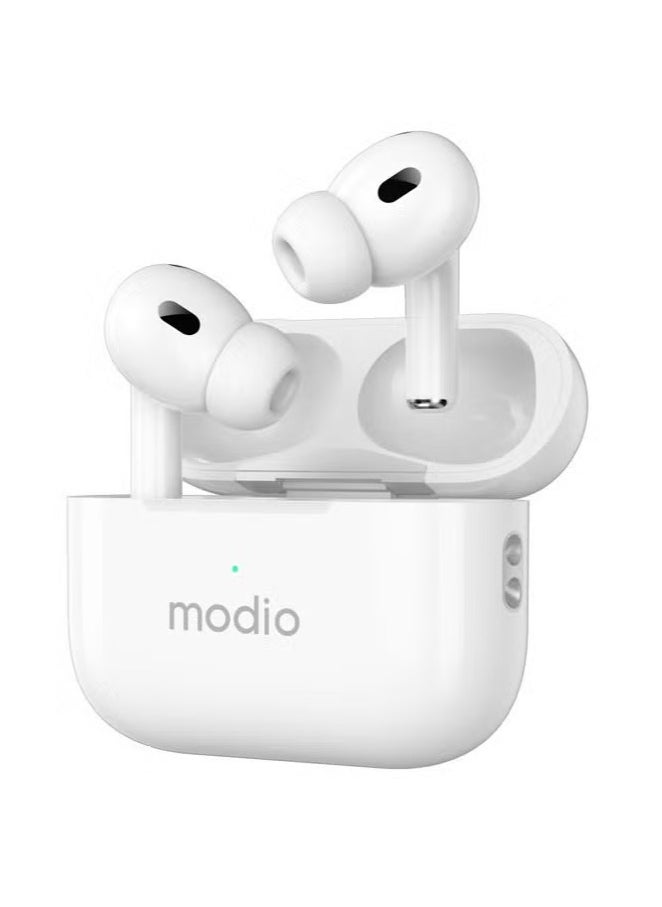 modio - Wireless Bluetooth Earbud Pro for Android, iPhone, Tablet, PC, and Laptop – Premium Sound Quality, Comfortable Fit, Long Battery Life, Noise-Canceling, Easy Pairing – Ideal for Music, Calls, and Sports - Image 1