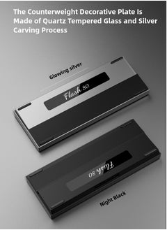 ZIDLI Flash 80 Gaming Mechanical Keyboard - 88 Keys, CNC Aluminum Base, Three Modes (Wired, 2.4G, Bluetooth), Gasket Structure, KTT White Switch, RGB Backlit with Status Display, Quick Swap Design, QMK-VIA Support, Stunning Quartz Glass Weight  - Image 3