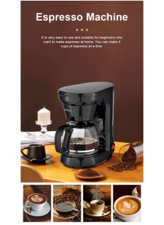 sokany 650W 750ml Coffee Maker/Coffee Machine 6 Cup, With Glass Carafe and Drip Stop Mechanism To Avoid Spillage And Dishwasher Safe, For Drip Coffee and Expresso Black CM-102  - Image 3