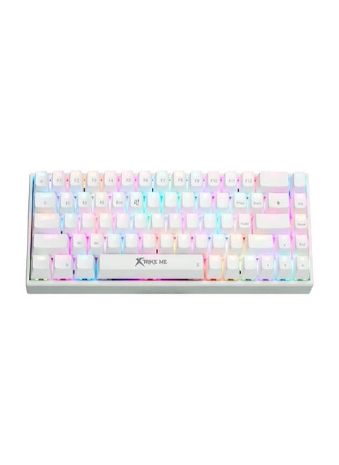 Wireless Gaming Keyboard with spill-resistant design and backlighting, white