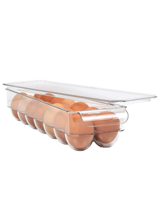 Inditradition Unbreakable Acrylic Egg Storage Box with lid | for 14 Eggs, BPA-Free, Refrigerator Safe (Transparent) - Image 4