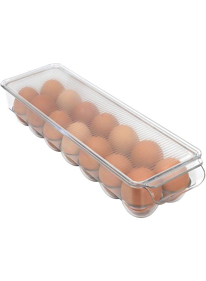 Inditradition Unbreakable Acrylic Egg Storage Box with lid | for 14 Eggs, BPA-Free, Refrigerator Safe (Transparent) - Image 2