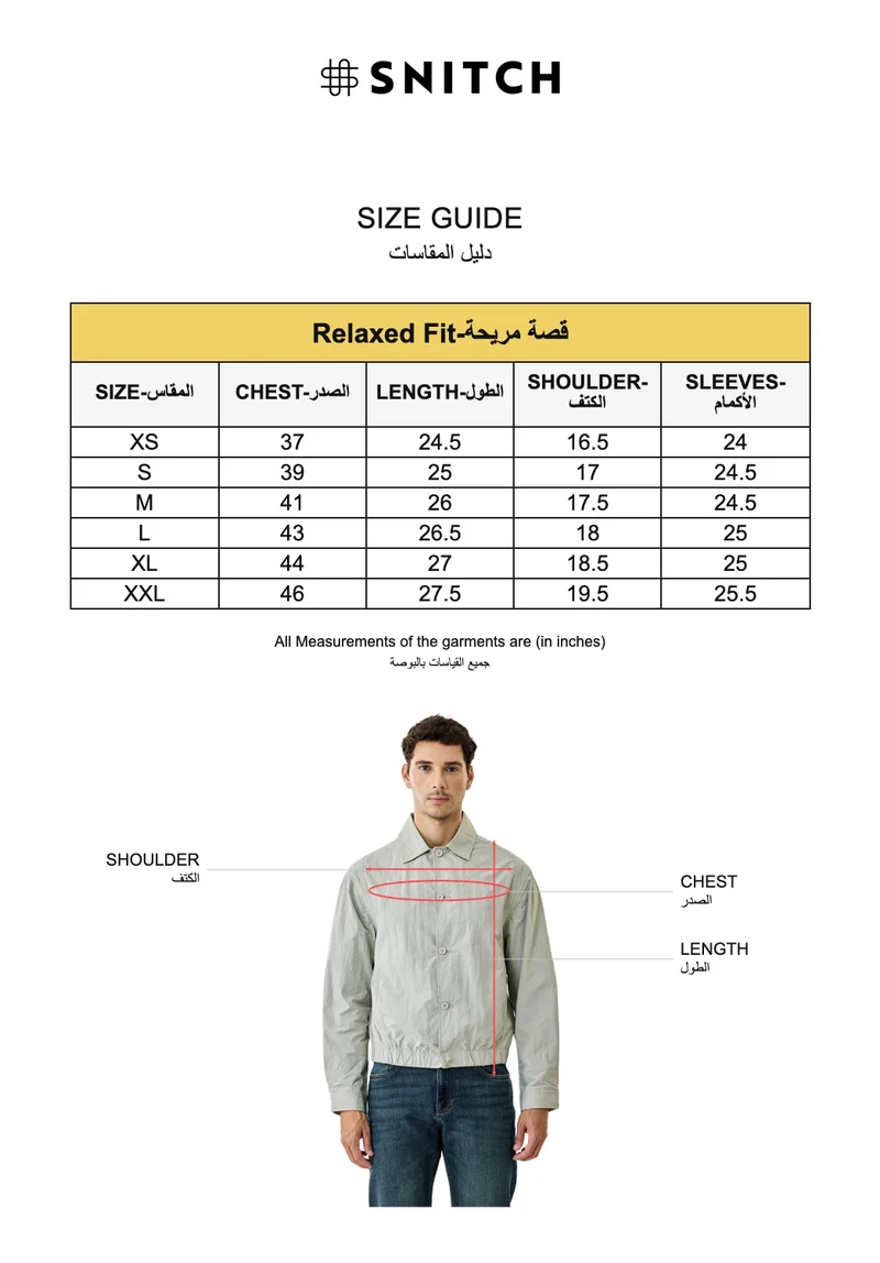 SNITCH Grey Crushed Bomber Jacket for Men | Best Price UAE