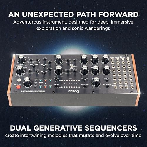 MOOG Labyrinth SemiModular Parallel Generative Analog Synthesizer with Dual Sequencer Dual Oscillators VC Wavefolder VC Filter Patch Bay - Image 3