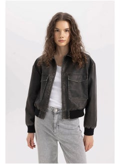 DeFacto Woman Regular Fit Polo Neck Coat  - Image 4