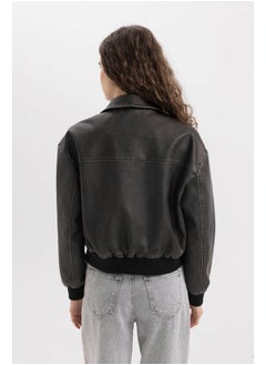 DeFacto Woman Regular Fit Polo Neck Coat  - Image 3