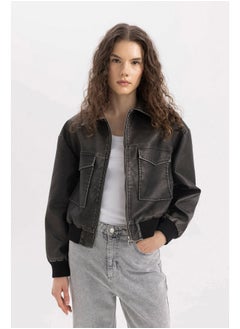 DeFacto Woman Regular Fit Polo Neck Coat  - Image 2