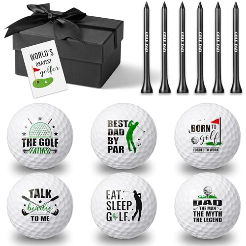 WATINC Funny Golf Ball Gift Set - 14PCS Golf Lover Appreciation Gifts for Men, Dad Novelty Golfer Accessories with Golf Balls and Tees, Present Ideas for Birthday Retirement Thanksgiving Father’s Day - Image 1